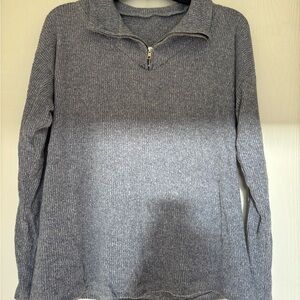 Women's Blue Quarter-Zip Sweater